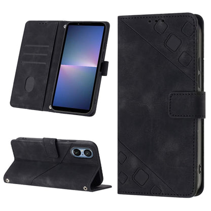 เคสโทรศัพท์หนังลายนูนที่ให้ความรู้สึกเหมือนผิวหนัง, For Sony Xperia 1 VIII, For Sony Xperia 10 VI, For Sony Xperia 1 VI, For Sony Xperia 5 VI, For Sony Xperia 5 V, For Sony Xperia 1 V, For Sony Xperia 10 V, For Sony Xperia 10 IV