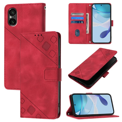 เคสโทรศัพท์หนังลายนูนที่ให้ความรู้สึกเหมือนผิวหนัง, For Sony Xperia 1 VIII, For Sony Xperia 10 VI, For Sony Xperia 1 VI, For Sony Xperia 5 VI, For Sony Xperia 5 V, For Sony Xperia 1 V, For Sony Xperia 10 V, For Sony Xperia 10 IV