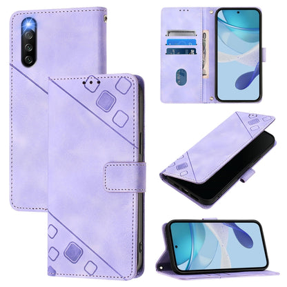 เคสโทรศัพท์หนังลายนูนที่ให้ความรู้สึกเหมือนผิวหนัง, For Sony Xperia 1 VIII, For Sony Xperia 10 VI, For Sony Xperia 1 VI, For Sony Xperia 5 VI, For Sony Xperia 5 V, For Sony Xperia 1 V, For Sony Xperia 10 V, For Sony Xperia 10 IV