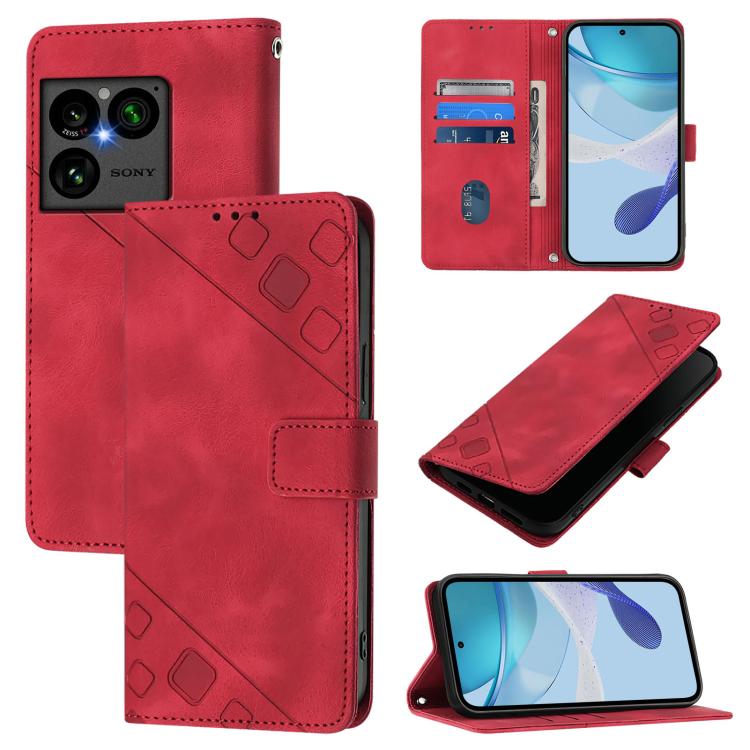 เคสโทรศัพท์หนังลายนูนที่ให้ความรู้สึกเหมือนผิวหนัง, For Sony Xperia 1 VIII, For Sony Xperia 10 VI, For Sony Xperia 1 VI, For Sony Xperia 5 VI, For Sony Xperia 5 V, For Sony Xperia 1 V, For Sony Xperia 10 V, For Sony Xperia 10 IV