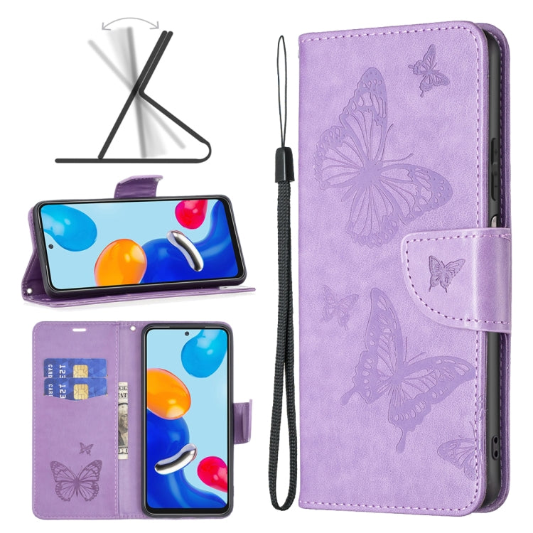 เคสโทรศัพท์หนังพิมพ์ลายผีเสื้อสองตัว, For Xiaomi Poco F5 5G / Redmi Note 12 Turbo, For Xiaomi Redmi Note 12S 4G / Note 11, For Xiaomi Civi 3 5G