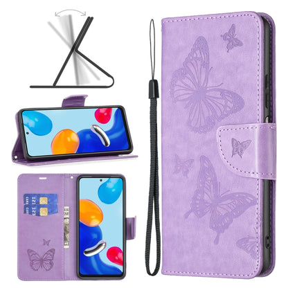 เคสโทรศัพท์หนังพิมพ์ลายผีเสื้อสองตัว, For Xiaomi Poco F5 5G / Redmi Note 12 Turbo, For Xiaomi Redmi Note 12S 4G / Note 11, For Xiaomi Civi 3 5G