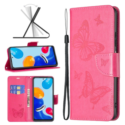 เคสโทรศัพท์หนังพิมพ์ลายผีเสื้อสองตัว, For Xiaomi Poco F5 5G / Redmi Note 12 Turbo, For Xiaomi Redmi Note 12S 4G / Note 11, For Xiaomi Civi 3 5G