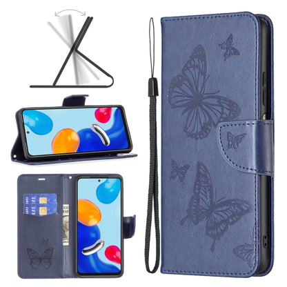 เคสโทรศัพท์หนังพิมพ์ลายผีเสื้อสองตัว, For Xiaomi Poco F5 5G / Redmi Note 12 Turbo, For Xiaomi Redmi Note 12S 4G / Note 11, For Xiaomi Civi 3 5G