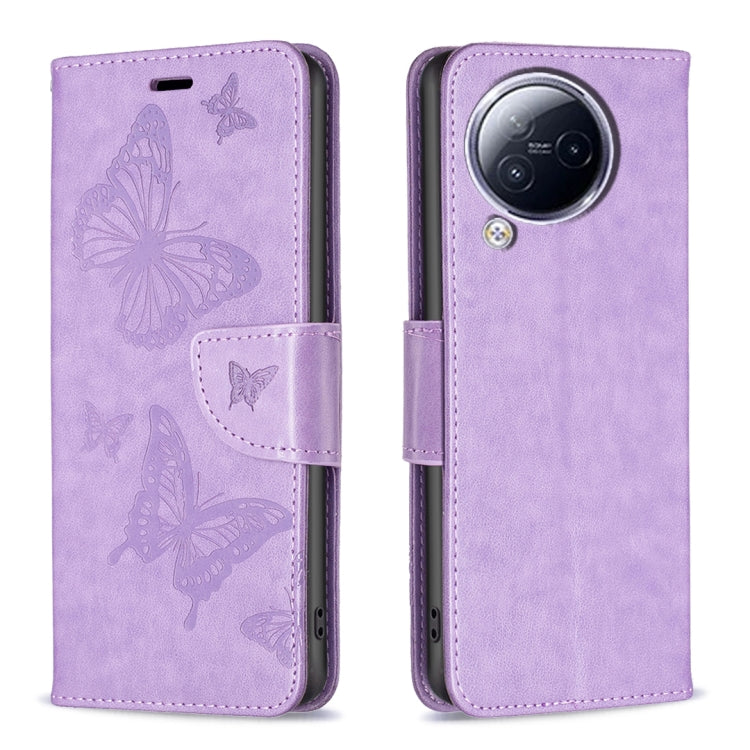 เคสโทรศัพท์หนังพิมพ์ลายผีเสื้อสองตัว, For Xiaomi Poco F5 5G / Redmi Note 12 Turbo, For Xiaomi Redmi Note 12S 4G / Note 11, For Xiaomi Civi 3 5G