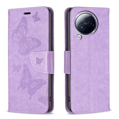 เคสโทรศัพท์หนังพิมพ์ลายผีเสื้อสองตัว, For Xiaomi Poco F5 5G / Redmi Note 12 Turbo, For Xiaomi Redmi Note 12S 4G / Note 11, For Xiaomi Civi 3 5G