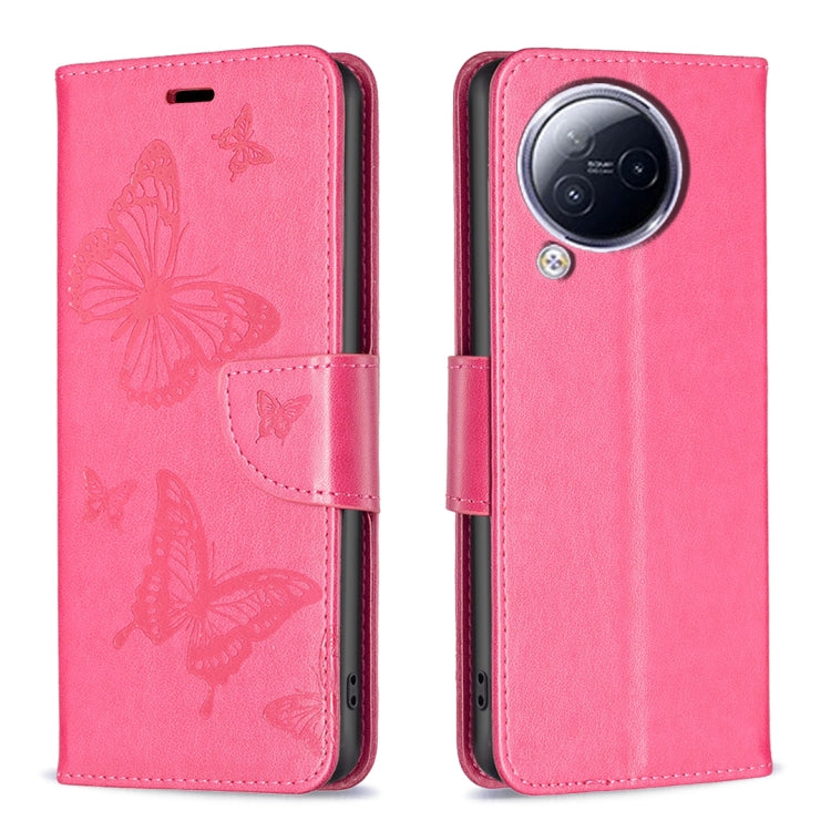 เคสโทรศัพท์หนังพิมพ์ลายผีเสื้อสองตัว, For Xiaomi Poco F5 5G / Redmi Note 12 Turbo, For Xiaomi Redmi Note 12S 4G / Note 11, For Xiaomi Civi 3 5G