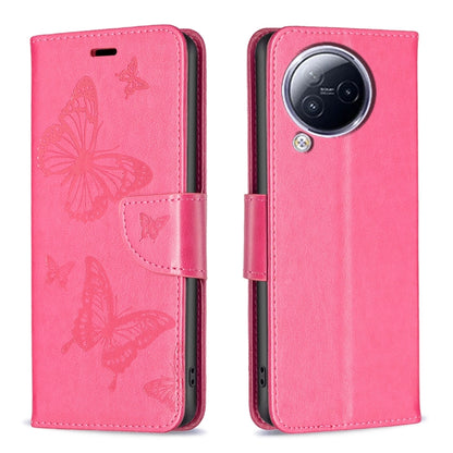 เคสโทรศัพท์หนังพิมพ์ลายผีเสื้อสองตัว, For Xiaomi Poco F5 5G / Redmi Note 12 Turbo, For Xiaomi Redmi Note 12S 4G / Note 11, For Xiaomi Civi 3 5G
