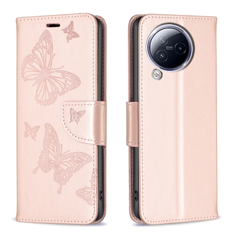 เคสโทรศัพท์หนังพิมพ์ลายผีเสื้อสองตัว, For Xiaomi Poco F5 5G / Redmi Note 12 Turbo, For Xiaomi Redmi Note 12S 4G / Note 11, For Xiaomi Civi 3 5G