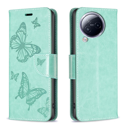 เคสโทรศัพท์หนังพิมพ์ลายผีเสื้อสองตัว, For Xiaomi Poco F5 5G / Redmi Note 12 Turbo, For Xiaomi Redmi Note 12S 4G / Note 11, For Xiaomi Civi 3 5G