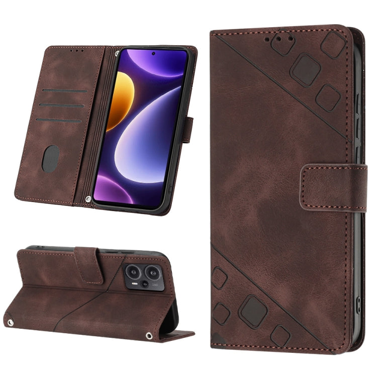 เคสโทรศัพท์หนังลายนูนที่ให้ความรู้สึกเหมือนผิวหนัง, For Xiaomi Redmi K70 / K70 Pro, For Xiaomi 13T, For Xiaomi Poco F5 5G/Redmi Note 12 Turbo, For Xiaomi Poco F5 Pro 5G/Redmi K60, For Xiaomi Redmi Note 12S 4G Global, For Xiaomi Poco C51 / A2+          ...