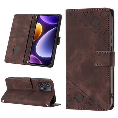 เคสโทรศัพท์หนังลายนูนที่ให้ความรู้สึกเหมือนผิวหนัง, For Xiaomi Redmi K70 / K70 Pro, For Xiaomi 13T, For Xiaomi Poco F5 5G/Redmi Note 12 Turbo, For Xiaomi Poco F5 Pro 5G/Redmi K60, For Xiaomi Redmi Note 12S 4G Global, For Xiaomi Poco C51 / A2+          ...
