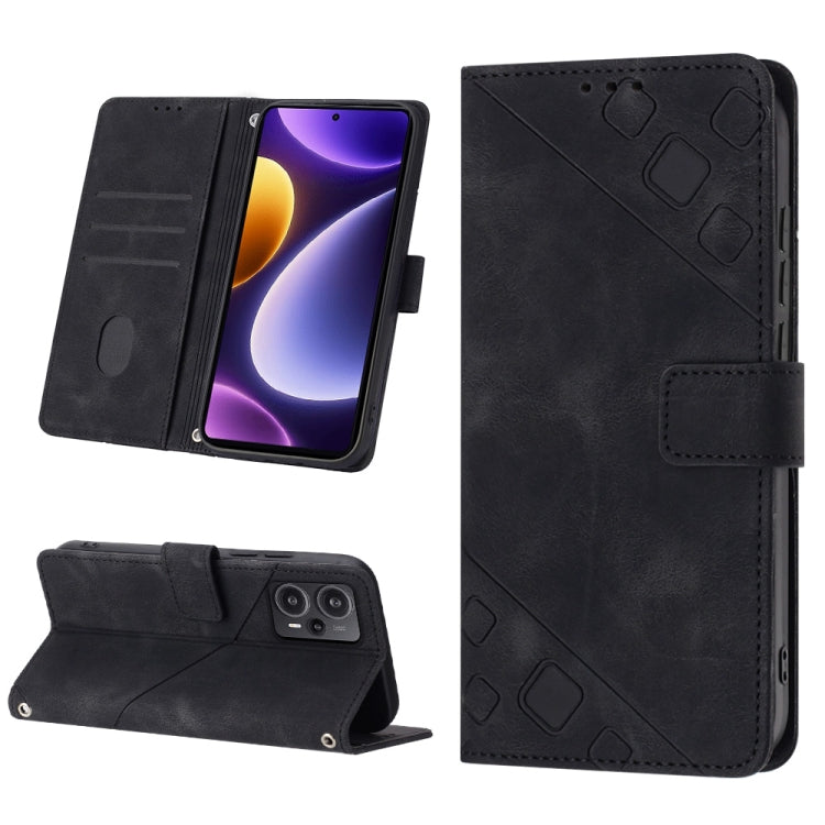 เคสโทรศัพท์หนังลายนูนที่ให้ความรู้สึกเหมือนผิวหนัง, For Xiaomi Redmi K70 / K70 Pro, For Xiaomi 13T, For Xiaomi Poco F5 5G/Redmi Note 12 Turbo, For Xiaomi Poco F5 Pro 5G/Redmi K60, For Xiaomi Redmi Note 12S 4G Global, For Xiaomi Poco C51 / A2+          ...