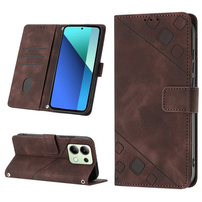 เคสโทรศัพท์หนังลายนูนที่ให้ความรู้สึกเหมือนผิวหนัง, For Xiaomi Poco F6, For Xiaomi Poco M6 Pro 4G, For Xiaomi Poco X6 Neo 5G Global, For Xiaomi Redmi A3, For Xiaomi Redmi Note 13 Pro 4G Global, For Xiaomi Redmi Note 13 4G Global, For Xiaomi Redmi K70E ...