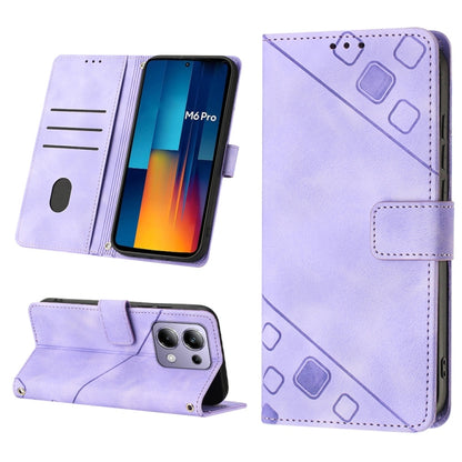 เคสโทรศัพท์หนังลายนูนที่ให้ความรู้สึกเหมือนผิวหนัง, For Xiaomi Poco F6, For Xiaomi Poco M6 Pro 4G, For Xiaomi Poco X6 Neo 5G Global, For Xiaomi Redmi A3, For Xiaomi Redmi Note 13 Pro 4G Global, For Xiaomi Redmi Note 13 4G Global, For Xiaomi Redmi K70E ...