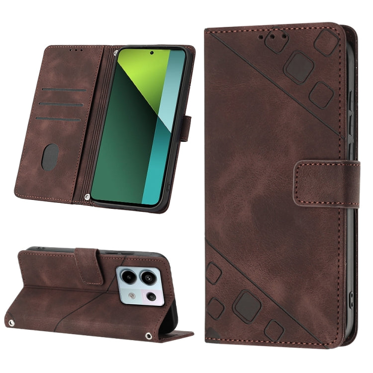 เคสโทรศัพท์หนังลายนูนที่ให้ความรู้สึกเหมือนผิวหนัง, For Xiaomi 14 Ultra, For Xiaomi 14 Pro, For Xiaomi 14, For Xiaomi Redmi Note 13 5G Global, For Xiaomi Redmi 13C, For Xiaomi Redmi Note 13 Pro+ 5G, For Xiaomi Redmi Note 13 Pro 5G Global               ...
