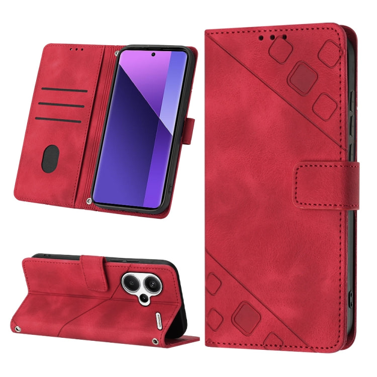 เคสโทรศัพท์หนังลายนูนที่ให้ความรู้สึกเหมือนผิวหนัง, For Xiaomi 14 Ultra, For Xiaomi 14 Pro, For Xiaomi 14, For Xiaomi Redmi Note 13 5G Global, For Xiaomi Redmi 13C, For Xiaomi Redmi Note 13 Pro+ 5G, For Xiaomi Redmi Note 13 Pro 5G Global               ...