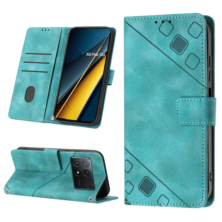 เคสโทรศัพท์หนังลายนูนที่ให้ความรู้สึกเหมือนผิวหนัง, For Xiaomi Poco F6, For Xiaomi Poco M6 Pro 4G, For Xiaomi Poco X6 Neo 5G Global, For Xiaomi Redmi A3, For Xiaomi Redmi Note 13 Pro 4G Global, For Xiaomi Redmi Note 13 4G Global, For Xiaomi Redmi K70E ...