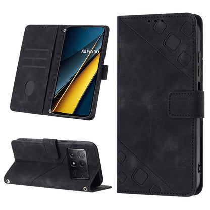 เคสโทรศัพท์หนังลายนูนที่ให้ความรู้สึกเหมือนผิวหนัง, For Xiaomi Poco F6, For Xiaomi Poco M6 Pro 4G, For Xiaomi Poco X6 Neo 5G Global, For Xiaomi Redmi A3, For Xiaomi Redmi Note 13 Pro 4G Global, For Xiaomi Redmi Note 13 4G Global, For Xiaomi Redmi K70E ...