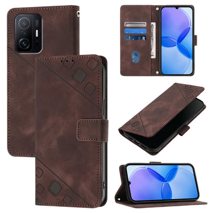 เคสโทรศัพท์หนังลายนูนที่ให้ความรู้สึกเหมือนผิวหนัง, For Xiaomi Civi 3, For Xiaomi Poco M5s / Redmi Note 11 SE India, For Xiaomi Poco X4 NFC 5G, For Xiaomi Redmi Note 11 Pro+ 5G EU, For Xiaomi Civi 1S, For Xiaomi Poco M4 Pro 5G / Redmi Note 11S 5G      ...