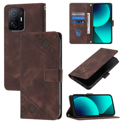 เคสโทรศัพท์หนังลายนูนที่ให้ความรู้สึกเหมือนผิวหนัง, For Xiaomi Mi 11 Pro, For Xiaomi Redmi Note 10 Pro 4G, For Xiaomi Poco M3 / Redmi 9 Power, For Xiaomi Redmi Note 9T Global, For Xiaomi Mi 11, For Xiaomi Redmi Note 9 4G / Redmi 10X 4G                 ...