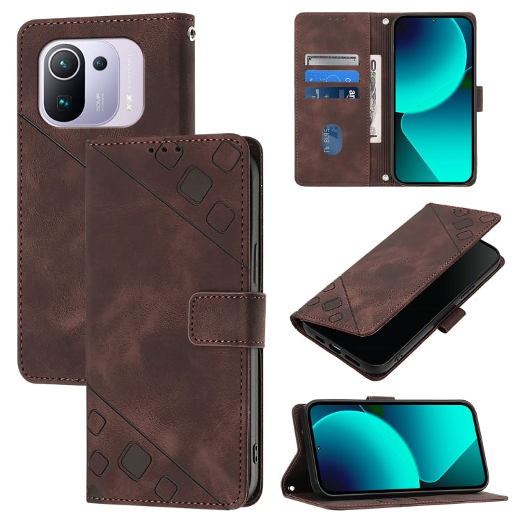 เคสโทรศัพท์หนังลายนูนที่ให้ความรู้สึกเหมือนผิวหนัง, For Xiaomi Mi 11 Pro, For Xiaomi Redmi Note 10 Pro 4G, For Xiaomi Poco M3 / Redmi 9 Power, For Xiaomi Redmi Note 9T Global, For Xiaomi Mi 11, For Xiaomi Redmi Note 9 4G / Redmi 10X 4G                 ...