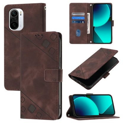 เคสโทรศัพท์หนังลายนูนที่ให้ความรู้สึกเหมือนผิวหนัง, For Xiaomi Redmi 9A / 9i / 9AT, For Xiaomi Poco M2 Global / Redmi 9, For Xiaomi Poco M3 Pro 5G / Redmi Note 10 5G, For Xiaomi Poco X3 GT, For Xiaomi Poco F3 / Redmi K40 / K40 Pro                      ...