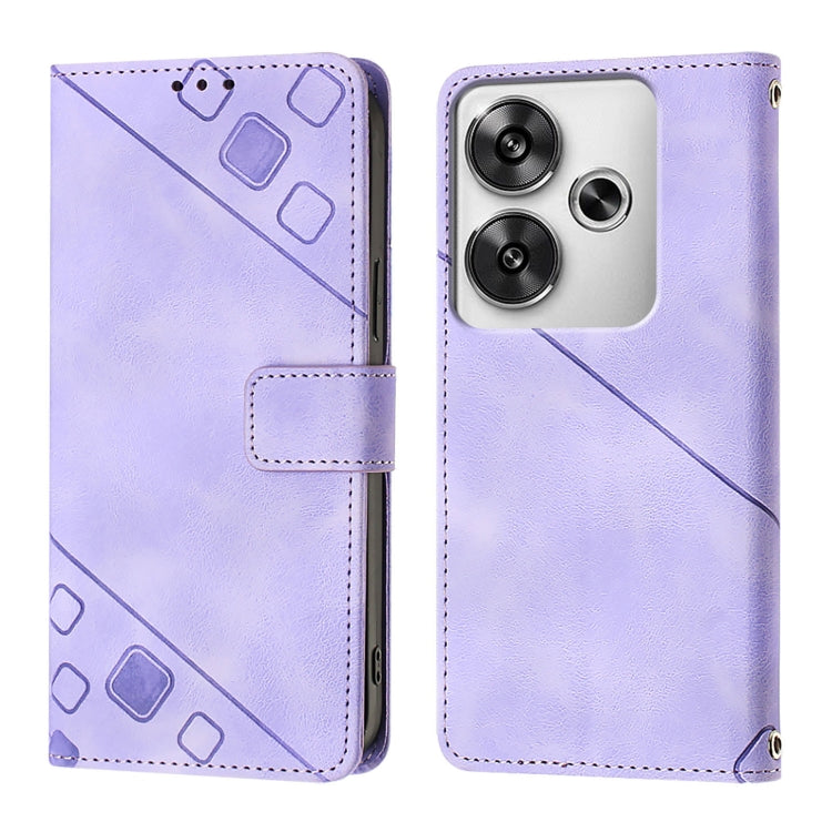 เคสโทรศัพท์หนังลายนูนที่ให้ความรู้สึกเหมือนผิวหนัง, For Xiaomi Poco F6, For Xiaomi Poco M6 Pro 4G, For Xiaomi Poco X6 Neo 5G Global, For Xiaomi Redmi A3, For Xiaomi Redmi Note 13 Pro 4G Global, For Xiaomi Redmi Note 13 4G Global, For Xiaomi Redmi K70E ...