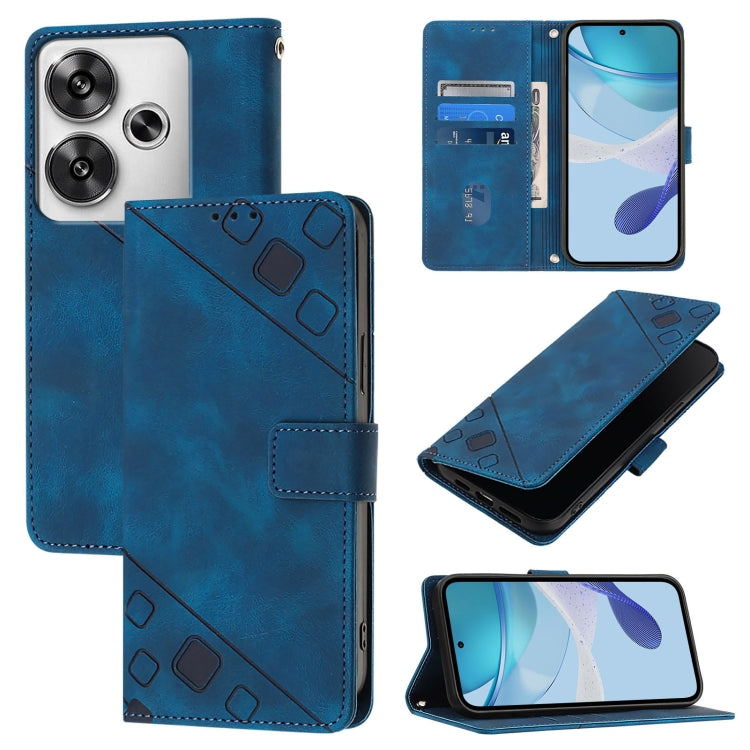 เคสโทรศัพท์หนังลายนูนที่ให้ความรู้สึกเหมือนผิวหนัง, For Xiaomi Poco F6, For Xiaomi Poco M6 Pro 4G, For Xiaomi Poco X6 Neo 5G Global, For Xiaomi Redmi A3, For Xiaomi Redmi Note 13 Pro 4G Global, For Xiaomi Redmi Note 13 4G Global, For Xiaomi Redmi K70E ...