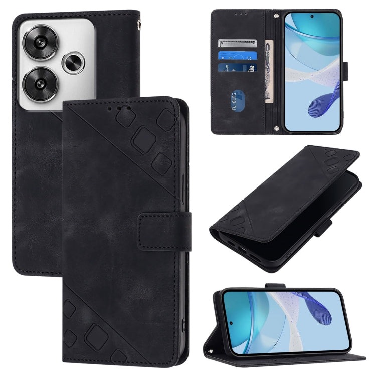 เคสโทรศัพท์หนังลายนูนที่ให้ความรู้สึกเหมือนผิวหนัง, For Xiaomi Poco F6, For Xiaomi Poco M6 Pro 4G, For Xiaomi Poco X6 Neo 5G Global, For Xiaomi Redmi A3, For Xiaomi Redmi Note 13 Pro 4G Global, For Xiaomi Redmi Note 13 4G Global, For Xiaomi Redmi K70E ...