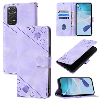 เคสโทรศัพท์หนังลายนูนที่ให้ความรู้สึกเหมือนผิวหนัง, For Xiaomi Civi 3, For Xiaomi Poco M5s / Redmi Note 11 SE India, For Xiaomi Poco X4 NFC 5G, For Xiaomi Redmi Note 11 Pro+ 5G EU, For Xiaomi Civi 1S, For Xiaomi Poco M4 Pro 5G / Redmi Note 11S 5G      ...