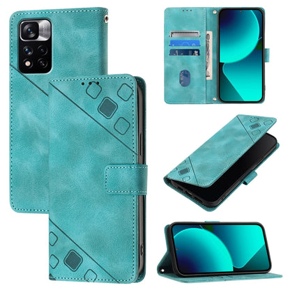 เคสโทรศัพท์หนังลายนูนที่ให้ความรู้สึกเหมือนผิวหนัง, For Xiaomi Civi 3, For Xiaomi Poco M5s / Redmi Note 11 SE India, For Xiaomi Poco X4 NFC 5G, For Xiaomi Redmi Note 11 Pro+ 5G EU, For Xiaomi Civi 1S, For Xiaomi Poco M4 Pro 5G / Redmi Note 11S 5G      ...