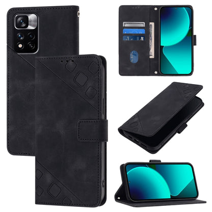 เคสโทรศัพท์หนังลายนูนที่ให้ความรู้สึกเหมือนผิวหนัง, For Xiaomi Civi 3, For Xiaomi Poco M5s / Redmi Note 11 SE India, For Xiaomi Poco X4 NFC 5G, For Xiaomi Redmi Note 11 Pro+ 5G EU, For Xiaomi Civi 1S, For Xiaomi Poco M4 Pro 5G / Redmi Note 11S 5G      ...