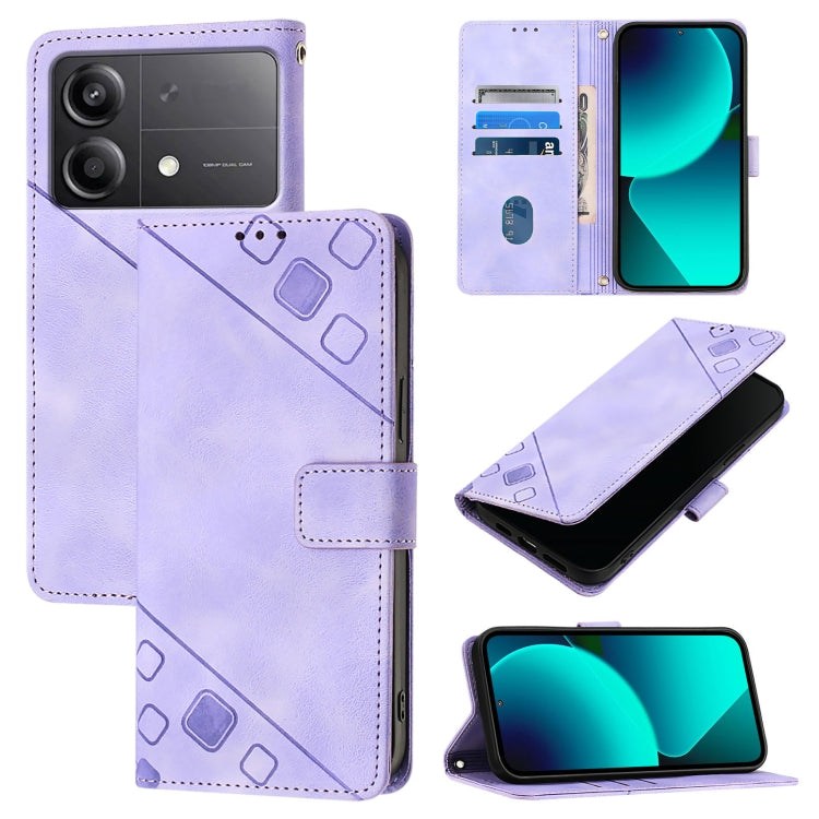 เคสโทรศัพท์หนังลายนูนที่ให้ความรู้สึกเหมือนผิวหนัง, For Xiaomi Poco F6, For Xiaomi Poco M6 Pro 4G, For Xiaomi Poco X6 Neo 5G Global, For Xiaomi Redmi A3, For Xiaomi Redmi Note 13 Pro 4G Global, For Xiaomi Redmi Note 13 4G Global, For Xiaomi Redmi K70E ...