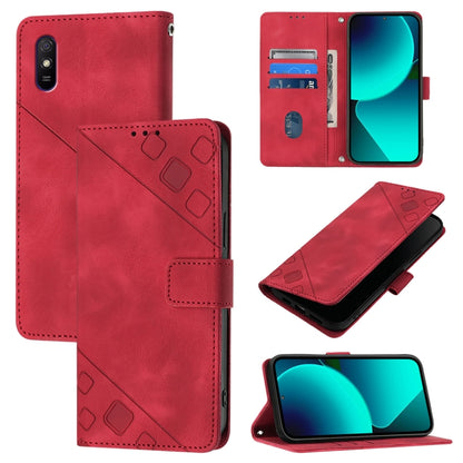 เคสโทรศัพท์หนังลายนูนที่ให้ความรู้สึกเหมือนผิวหนัง, For Xiaomi Redmi 9A / 9i / 9AT, For Xiaomi Poco M2 Global / Redmi 9, For Xiaomi Poco M3 Pro 5G / Redmi Note 10 5G, For Xiaomi Poco X3 GT, For Xiaomi Poco F3 / Redmi K40 / K40 Pro                      ...