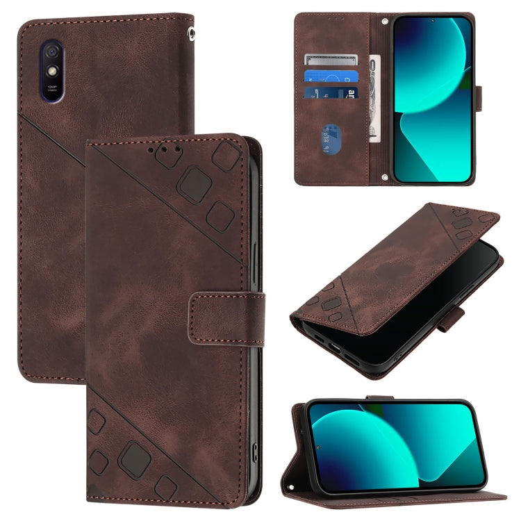 เคสโทรศัพท์หนังลายนูนที่ให้ความรู้สึกเหมือนผิวหนัง, For Xiaomi Redmi 9A / 9i / 9AT, For Xiaomi Poco M2 Global / Redmi 9, For Xiaomi Poco M3 Pro 5G / Redmi Note 10 5G, For Xiaomi Poco X3 GT, For Xiaomi Poco F3 / Redmi K40 / K40 Pro                      ...