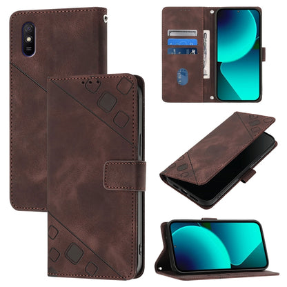 เคสโทรศัพท์หนังลายนูนที่ให้ความรู้สึกเหมือนผิวหนัง, For Xiaomi Redmi 9A / 9i / 9AT, For Xiaomi Poco M2 Global / Redmi 9, For Xiaomi Poco M3 Pro 5G / Redmi Note 10 5G, For Xiaomi Poco X3 GT, For Xiaomi Poco F3 / Redmi K40 / K40 Pro                      ...