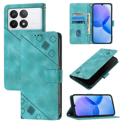 เคสโทรศัพท์หนังลายนูนที่ให้ความรู้สึกเหมือนผิวหนัง, For Xiaomi Redmi K70 / K70 Pro, For Xiaomi 13T, For Xiaomi Poco F5 5G/Redmi Note 12 Turbo, For Xiaomi Poco F5 Pro 5G/Redmi K60, For Xiaomi Redmi Note 12S 4G Global, For Xiaomi Poco C51 / A2+          ...