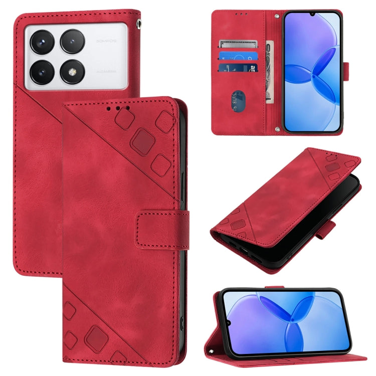 เคสโทรศัพท์หนังลายนูนที่ให้ความรู้สึกเหมือนผิวหนัง, For Xiaomi Redmi K70 / K70 Pro, For Xiaomi 13T, For Xiaomi Poco F5 5G/Redmi Note 12 Turbo, For Xiaomi Poco F5 Pro 5G/Redmi K60, For Xiaomi Redmi Note 12S 4G Global, For Xiaomi Poco C51 / A2+          ...