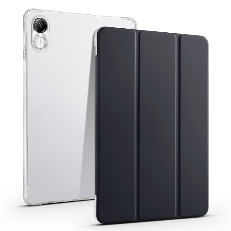 เคสแท็บเล็ตหนังสมาร์ท TPU แบบใส 3 เท่าพร้อมช่องเสียบปากกา, For Xiaomi Pad 7 / 7 Pro, For Xiaomi Redmi Pad Pro 12.1, For Xiaomi Pad 6S Pro, For Xiaomi Pad 6 Max 14, For Xiaomi Pad 6 / 6 Pro