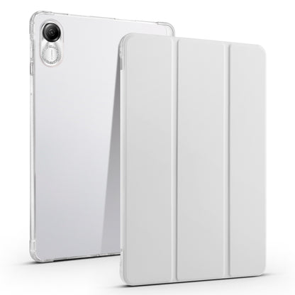 เคสแท็บเล็ตหนังสมาร์ท TPU แบบใส 3 เท่าพร้อมช่องเสียบปากกา, For Xiaomi Pad 7 / 7 Pro, For Xiaomi Redmi Pad Pro 12.1, For Xiaomi Pad 6S Pro, For Xiaomi Pad 6 Max 14, For Xiaomi Pad 6 / 6 Pro