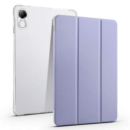 เคสแท็บเล็ตหนังสมาร์ท TPU แบบใส 3 เท่าพร้อมช่องเสียบปากกา, For Xiaomi Pad 7 / 7 Pro, For Xiaomi Redmi Pad Pro 12.1, For Xiaomi Pad 6S Pro, For Xiaomi Pad 6 Max 14, For Xiaomi Pad 6 / 6 Pro