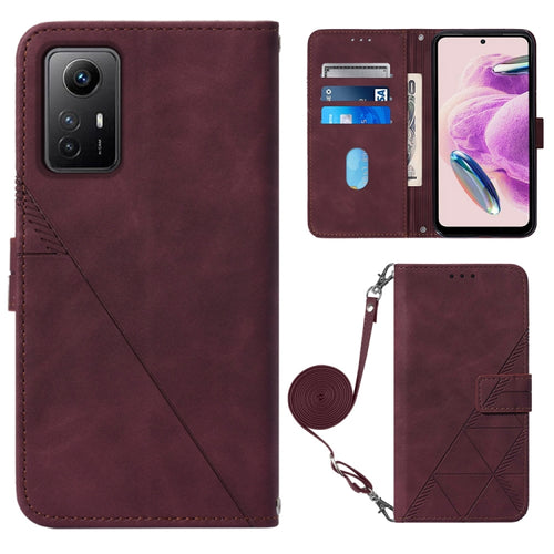 ซองใส่โทรศัพท์หนังพลิกลายนูน 3D ของ Crossbody, For Xiaomi Redmi Note 12S 4G Global, For Xiaomi Poco F5 5G/Redmi Note 12 Turbo, For Xiaomi Poco F5 Pro 5G/Redmi K60