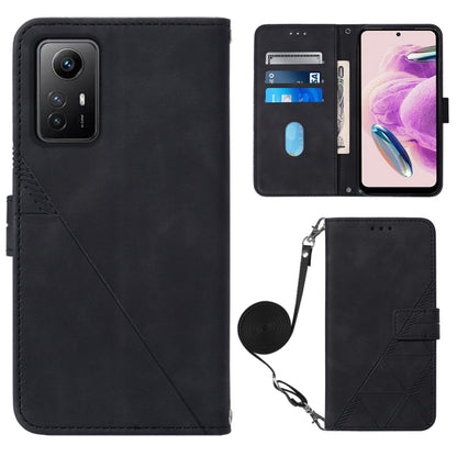 ซองใส่โทรศัพท์หนังพลิกลายนูน 3D ของ Crossbody, For Xiaomi Redmi Note 12S 4G Global, For Xiaomi Poco F5 5G/Redmi Note 12 Turbo, For Xiaomi Poco F5 Pro 5G/Redmi K60