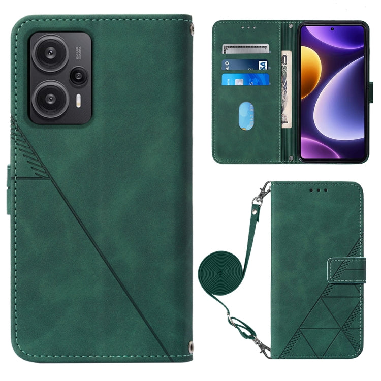 ซองใส่โทรศัพท์หนังพลิกลายนูน 3D ของ Crossbody, For Xiaomi Redmi Note 12S 4G Global, For Xiaomi Poco F5 5G/Redmi Note 12 Turbo, For Xiaomi Poco F5 Pro 5G/Redmi K60