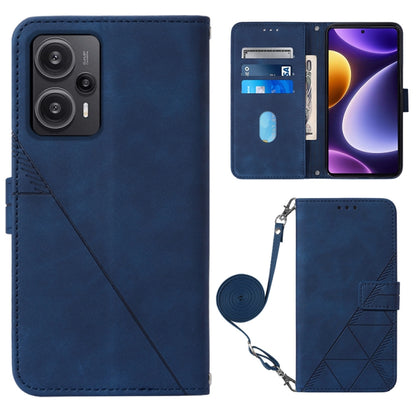 ซองใส่โทรศัพท์หนังพลิกลายนูน 3D ของ Crossbody, For Xiaomi Redmi Note 12S 4G Global, For Xiaomi Poco F5 5G/Redmi Note 12 Turbo, For Xiaomi Poco F5 Pro 5G/Redmi K60