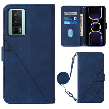 ซองใส่โทรศัพท์หนังพลิกลายนูน 3D ของ Crossbody, For Xiaomi Redmi Note 12S 4G Global, For Xiaomi Poco F5 5G/Redmi Note 12 Turbo, For Xiaomi Poco F5 Pro 5G/Redmi K60