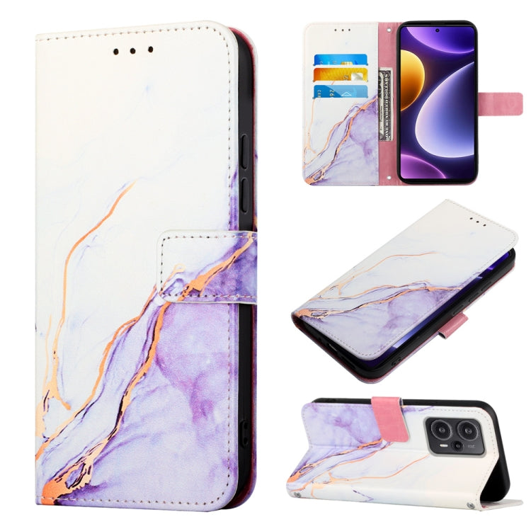 PT003 เคสโทรศัพท์หนังพลิกลายหินอ่อน, For Xiaomi Redmi Note 12S 4G Global, For Xiaomi 13T, For Xiaomi Poco F5 5G/Redmi Note 12 Turbo, For Xiaomi Poco F5 Pro 5G/Redmi K60