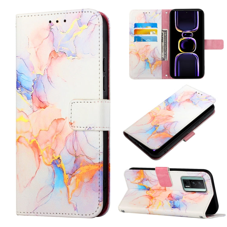 PT003 เคสโทรศัพท์หนังพลิกลายหินอ่อน, For Xiaomi Redmi Note 12S 4G Global, For Xiaomi 13T, For Xiaomi Poco F5 5G/Redmi Note 12 Turbo, For Xiaomi Poco F5 Pro 5G/Redmi K60