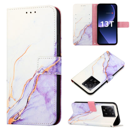 PT003 เคสโทรศัพท์หนังพลิกลายหินอ่อน, For Xiaomi Redmi Note 12S 4G Global, For Xiaomi 13T, For Xiaomi Poco F5 5G/Redmi Note 12 Turbo, For Xiaomi Poco F5 Pro 5G/Redmi K60